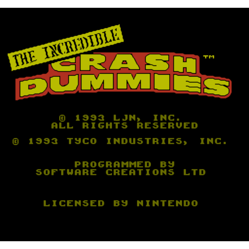 THE INCREDIBLE CRASH DUMMIES NES - Image 2