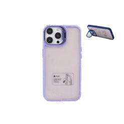 CAPA COM SUPORTE + PROTEÇÃO LENTE IPHONE 15
