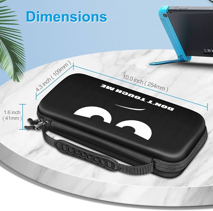 PACK BOLSA DURA DON'T TOUCH ME + PELÍCULA + BORRACHAS DE ANALÓGICOS PARA NINTENDO SWITCH OU SWITCH OLED - Image 11