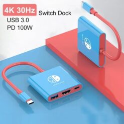 DOCK PORTATIL TYPE C PARA HDMI USB 3.0 USB C NSW 3