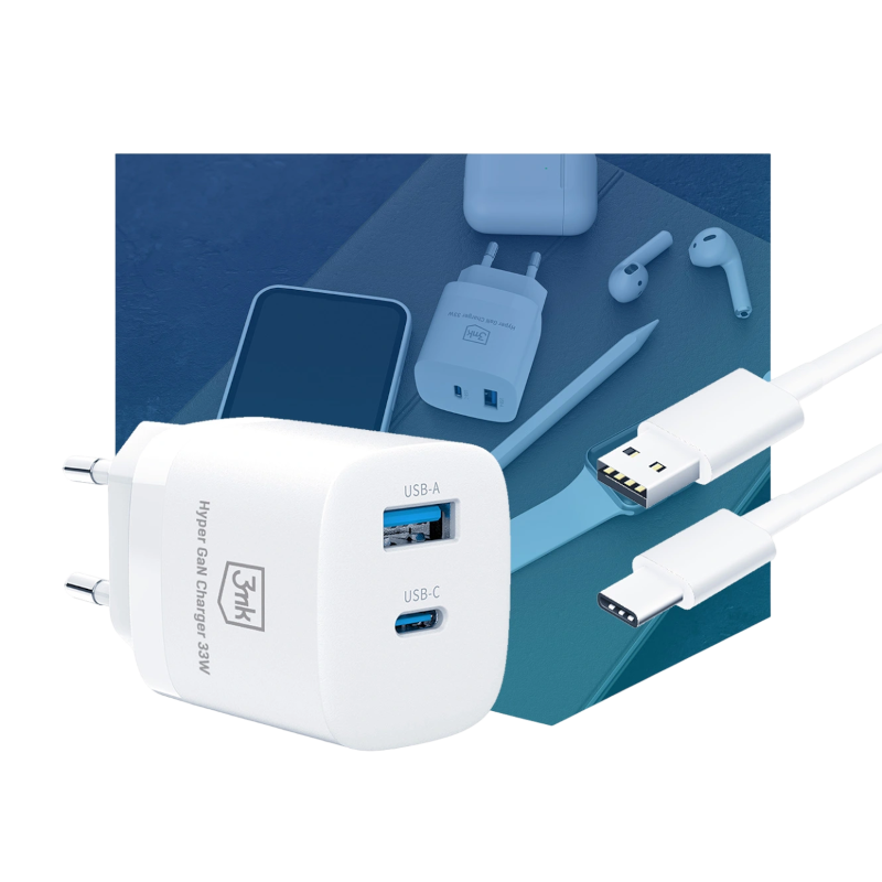 3MK HYPER GAN CHARGER 33W (BRANCO) - Image 3