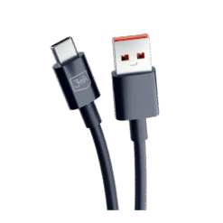 3MK HYPER CABLE USB A TO USB C 1.2M PRETO IG3