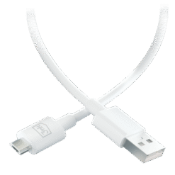 3MK HYPER CABLE USB A TO MICRO 1.2M BRANCO IG1