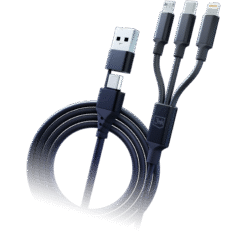 3MK HYPER CABLE 3 IN 1 AC TO C MICRO LIGHTNING 1.5MPRETO IG2