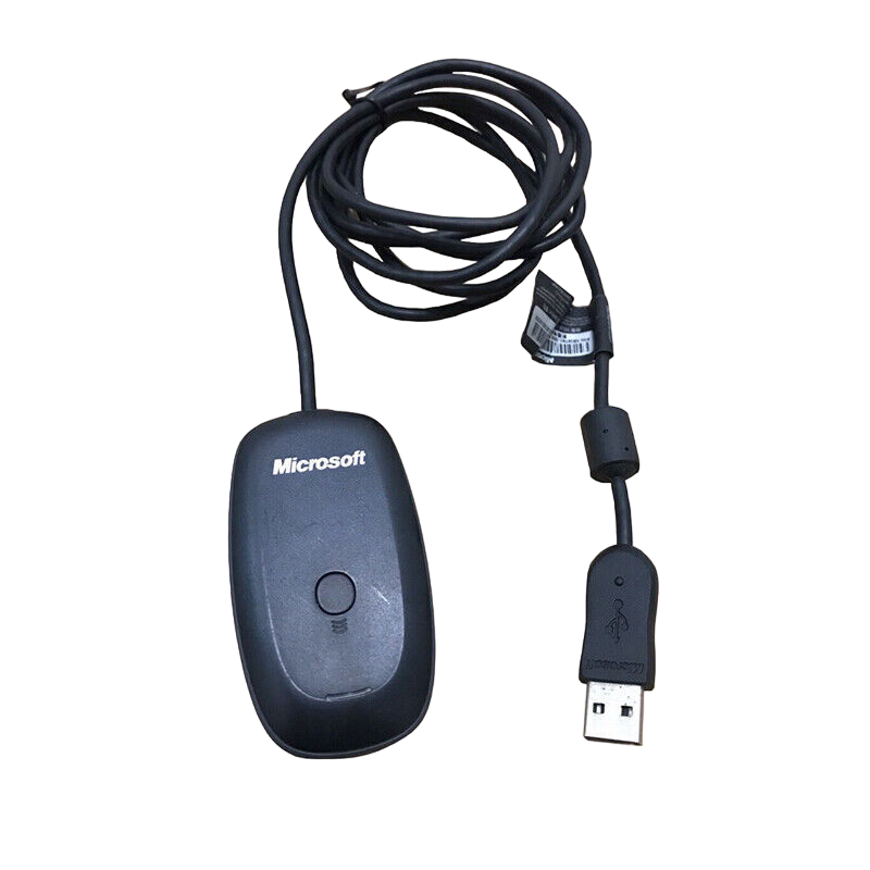 COMANDO MICROSOFT XBOX 360 COM RECEPTOR CARREGADOR S/ FIO (PRETO)(SEMI-NOVO) - Image 3