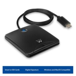 EWENT USB C SMART CARD ID READER EW1055 1