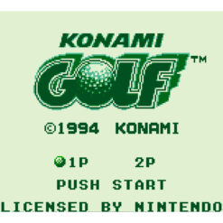 KONAMI GOLF GB IG1