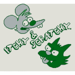 THE SIMPSONS ITCHY SCRATCHY IN MINIATURE GOLF MADNESS GB IG3