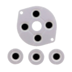 CONJUNTO DE BORRACHAS CONDUTORAS PARA BOTÕES E DIRECIONAL DA GAME GEAR