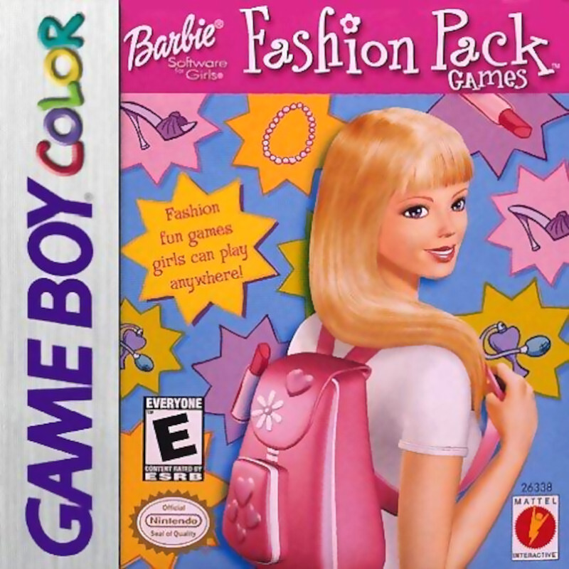 BARBIE FASHION PACK GAMES GBC