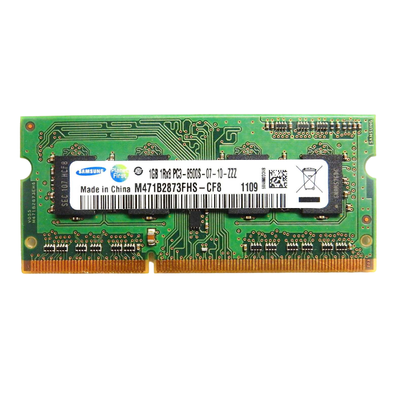 SAMSUNG 1GB 1RX8 PC3 8500S DDR3 (SEMI-NOVO)