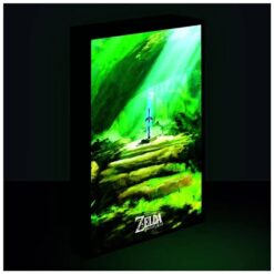 QUADRO ILUMINADO THE LEGEND OF ZELDA BREATH OF THE WILD 30CMX40CM 1