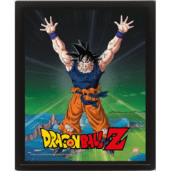 QUADRO LENTICULAR DRAGON BALL Z (POWER LEVELS INCREASED) (25CMX20CM)