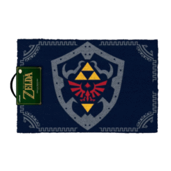 TAPETE DE PORTA THE LEGEND OF ZELDA (ESCUDO HYLIAN) 60CMX40CM