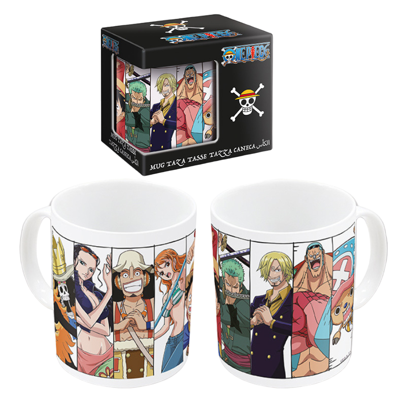 CANECA ONE PIECE PERSONAGENS BRANCA