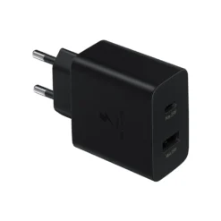 SAMSUNG CARREGADOR DUO 35W USB-C E USB-A (PRETO)