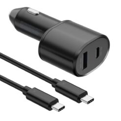 SAMSUNG CAR CHARGER SUPER FAST CHARGING DUAL PORT 45W 15W 1