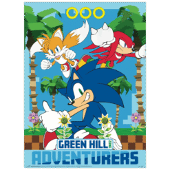 BCCONJUNTO DE POSTERES EM CAIXA DO SONIC HEDGEHOG SONIC E EQUIPA BC