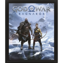 QUADRO LENTICULAR GOD OF WAR RAGNAROK HAZARDOUS TUNDRA