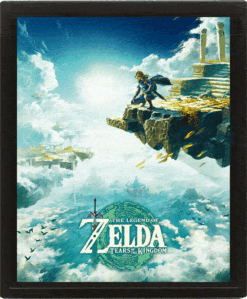 QUADRO LENTICULAR THE LEGEND OF ZELDA TEARS OF THE KINGDOM HYRULE SKIES