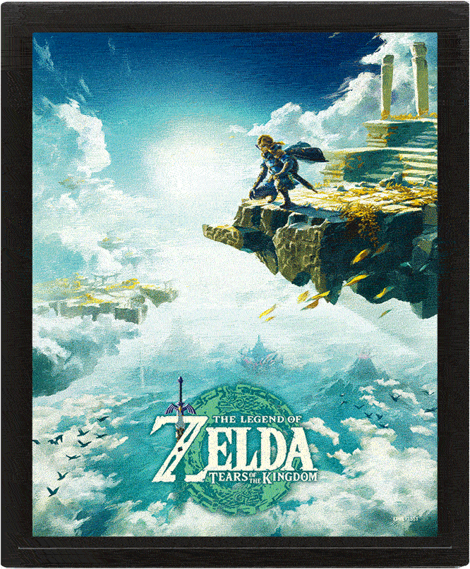 QUADRO LENTICULAR THE LEGEND OF ZELDA TEARS OF THE KINGDOM (HYRULE SKIES) - Image 2