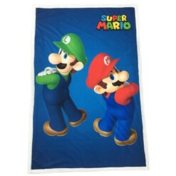 MANTA POLAR NINTENDO SUPER MARIO E LUIGI 100CM X 140CM