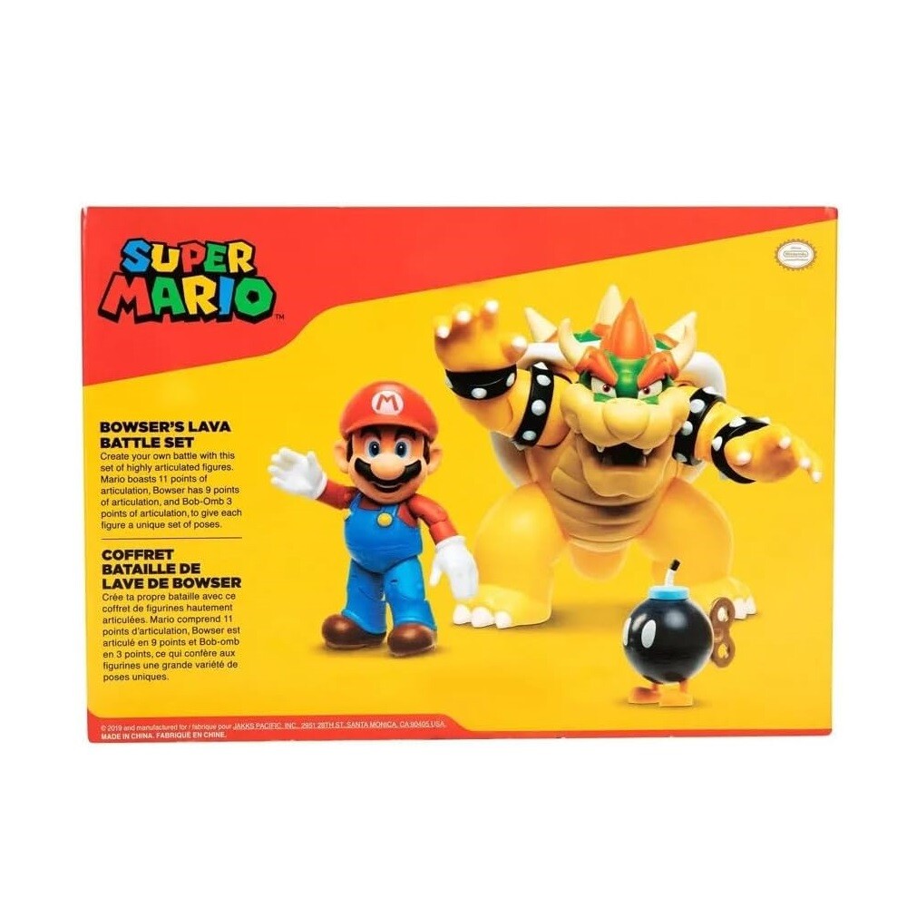 FIGURAS JAKKS SUPER MARIO BOWSER'S LAVA BATTLE SET - Image 2
