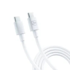 3MK HYPER CABLE USB C PARA USB C 1.2MTS 100W BRANCO 3