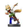 FIGURA AMIIBO SUPER SMASH BROS FOX NO.6 CORRETA