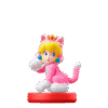 FIGURA AMIIBO SUPER MARIO COLLECTION PEACH GATA FRONT