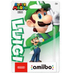 FIGURA AMIIBO SUPER MARIO COLLECTION LUIGI CAIXA