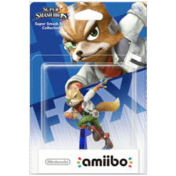 FIGURA AMIIBO SUPER SMASH BROS FOX NO.6 CAIXA