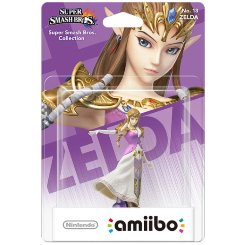 FIGURA AMIIBO SUPER SMASH BROS ZELDA (NO.13) - Image 2