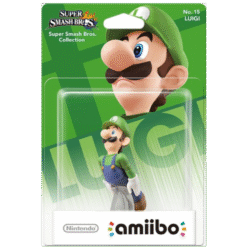 FIGURA AMIIBO SUPER SMASH BROS LUIGI NO.15 CAIXA