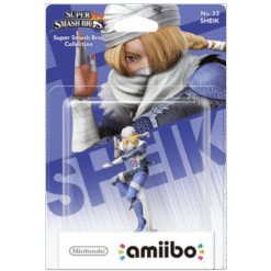 FIGURA AMIIBO SUPER SMASH BROS SHEIK NO.23 CAIXA