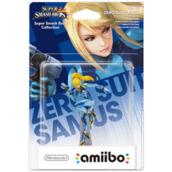 FIGURA AMIIBO SUPER SMASH BROS SAMUS ARMADURA ZERO NO.40 CAIXA