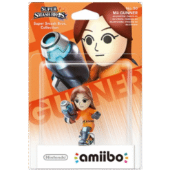 FIGURA AMIIBO SUPER SMASH BROS MII GUNNER NO.50 CAIXA