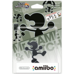 FIGURA AMIIBO SUPER SMASH BROS MR.GAME WATCH NO.45 CAIXA