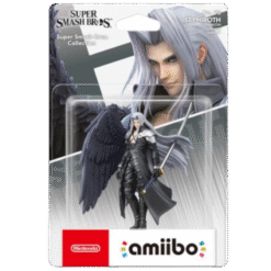 FIGURA AMIIBO SUPER SMASH BROS SEPHIROTH NO.90 CAIXA