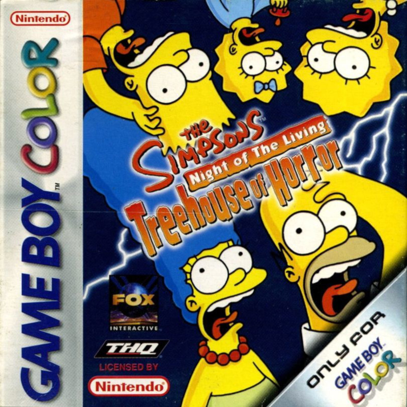 THE SIMPSONS NIGHT OF LIVING TREEHOUSE OF HORROR GBC