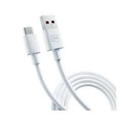 3MK HYPER CABLE USB A TO USB C 1.2MTS 3A BRANCO