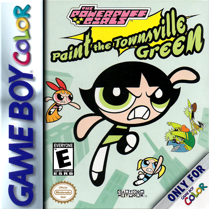 THE POWERPUFF GIRLS PAINT THE TOWNSVILLE GREEN GBC