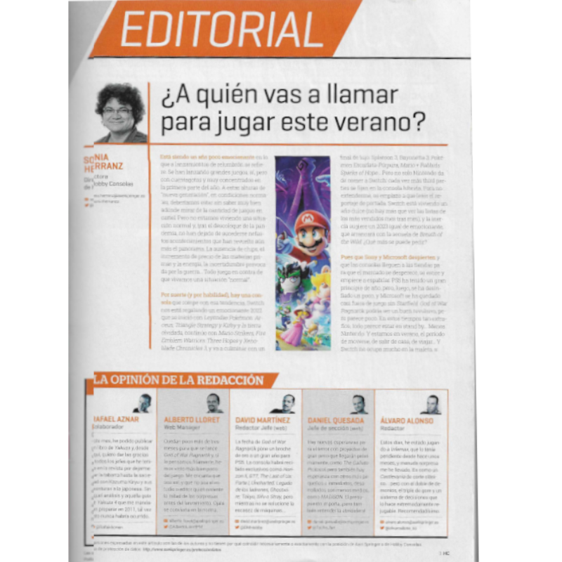 REVISTA HOBBY CONSOLAS N373 - Image 2