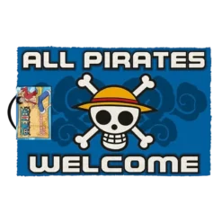 TAPETE DE PORTA ONE PIECE (ALL PIRATES WELCOME)