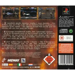 MORTAL KOMBAT TRILOGY PLATINUM PSX BACK