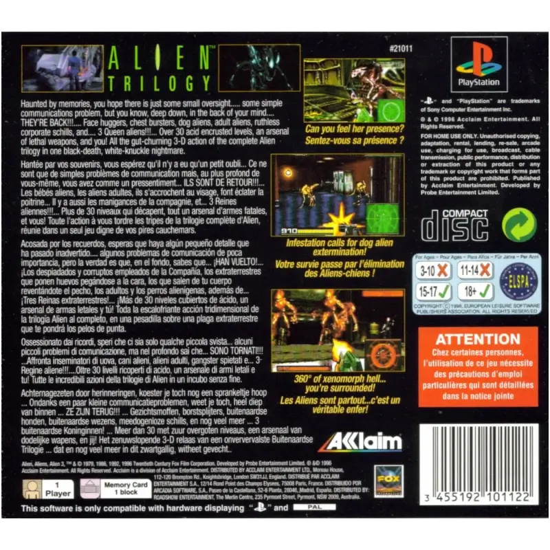 ALIEN TRILOGY PSX (VALUE SERIES) - Image 2