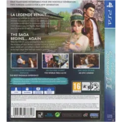 SHENMUE I II PS4 NOVO BACK