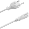 EWENT CABO DE ALIMENTACAO EUROPEU PARA IEC C7 1.8MTS BRANCO 1