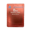 CARTAO DE MEMORIA SONY 8MB VERMELHO TRANSPARENTE PS2 SEMI NOVO 1