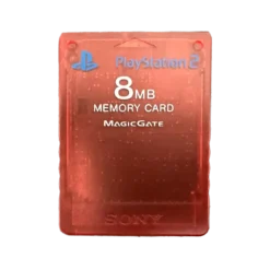CARTÃO DE MEMÓRIA SONY 8MB (VERMELHO TRANSPARENTE) PS2 (SEMI-NOVO)